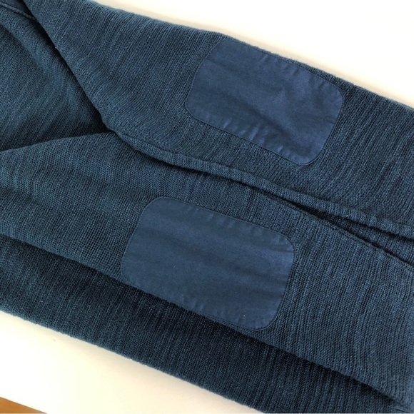 John Varvatos Teal V-Neck Sweater Elbow Patches WORN ON CW'S LEGACIES - Picture 9 of 11